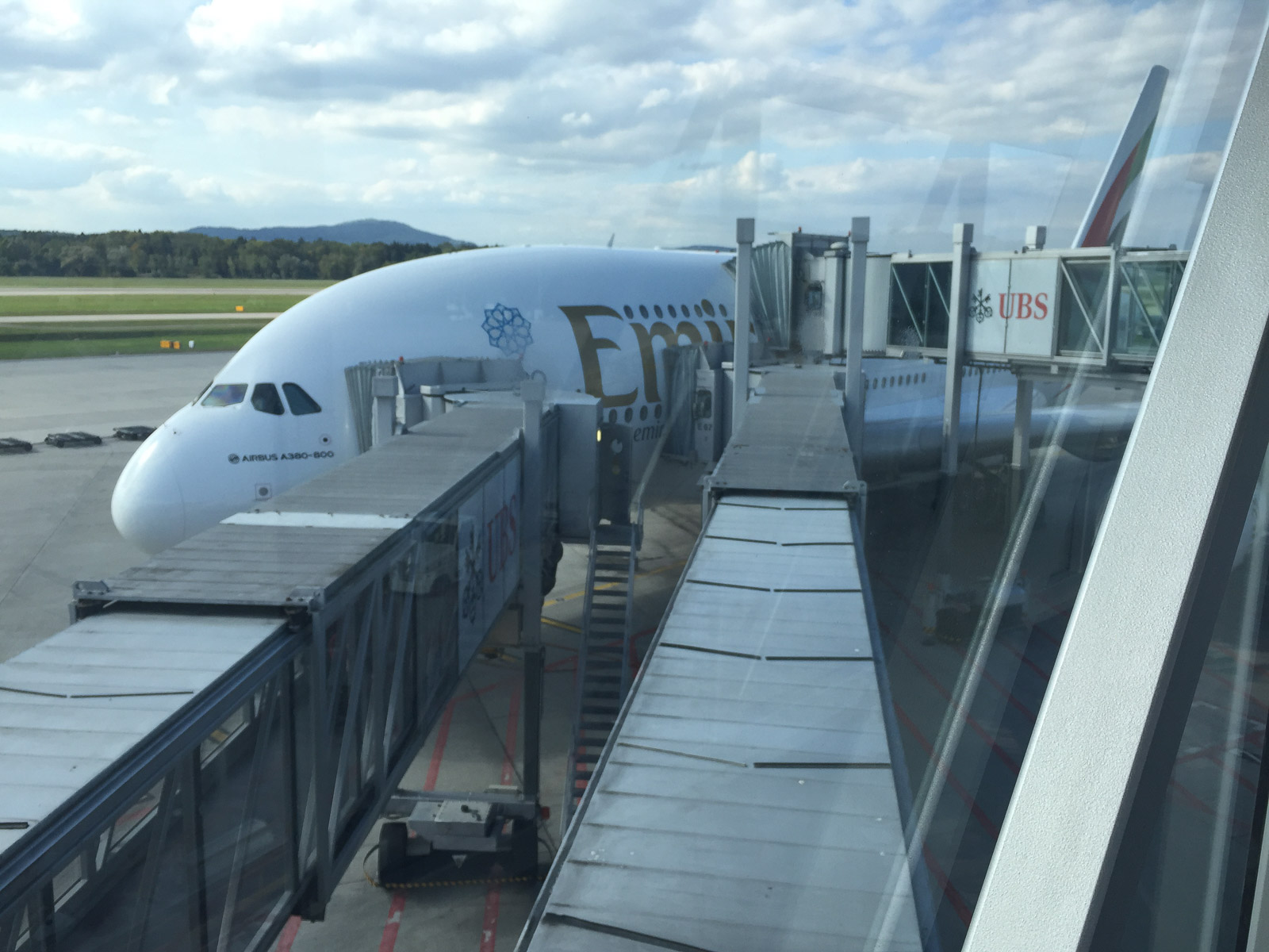 A380 Einstieg Zürich